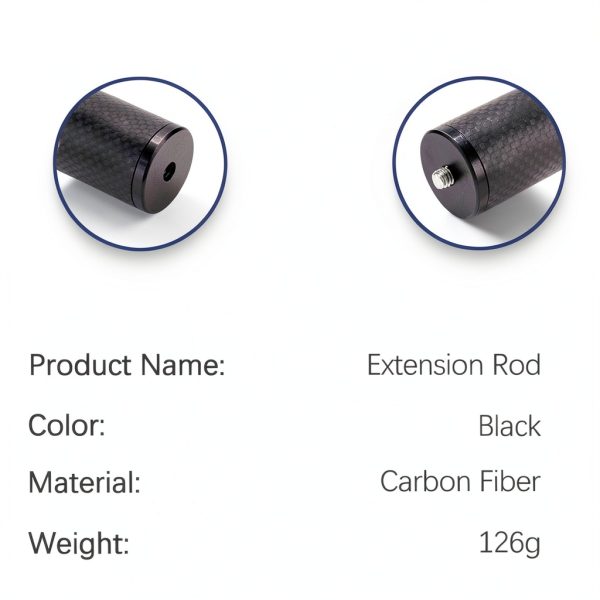Vbestlife Carbon Fiber Rod 14in Lightweight Anti‑Rust Camera Accessory-5