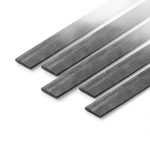 uxcell Carbon Fiber Rod 200mm 5mm x1mm Pultruded Lightweight Strip-0