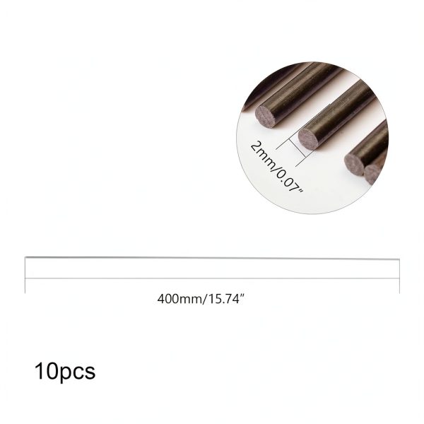 Fielect Carbon Fiber Rod 1mm‑5mm 10Pcs High‑Strength Aviation-2