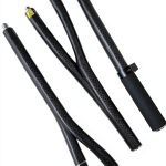 ACCRSNCH Carbon Fiber Pole 4x0.5m Black 2.61lb Lightweight Survey Rod-0