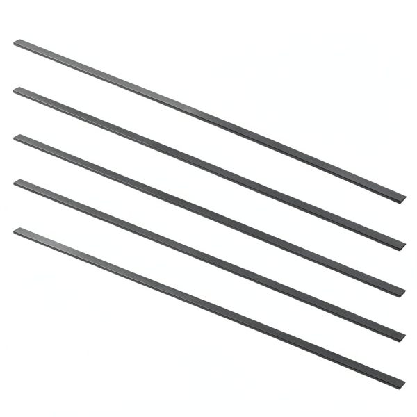Fielect Carbon Fiber Rod 1×5×400mm 5pcs High Strength Lightweight-0