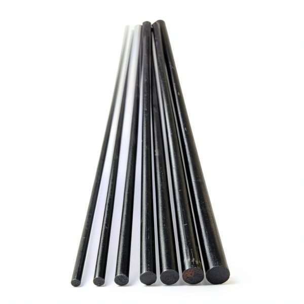 Carbon Fiber Rod CGjiogujio 13in 2-5mm Multi-Diameter High Strength-0