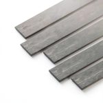 uxcell Carbon Fiber Strip Bar 0.6mm x5mm x400mm Pultruded Rod-0
