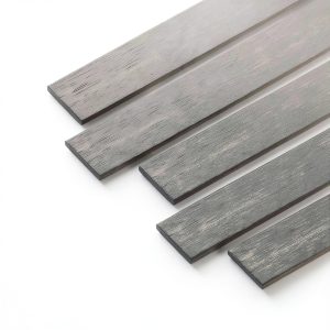 uxcell Carbon Fiber Strip Bar 0.6mm x5mm x400mm Pultruded Rod-0