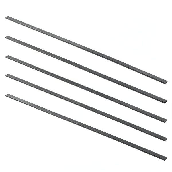 Fielect Carbon Fiber Rod 1×5×400mm 5pcs High Strength Lightweight-3