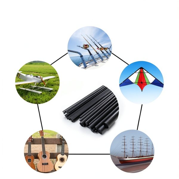 Aopin Carbon Fiber Rod 5mm x 400mm 6pcs Heavy‑Duty Lightweight Tube-5