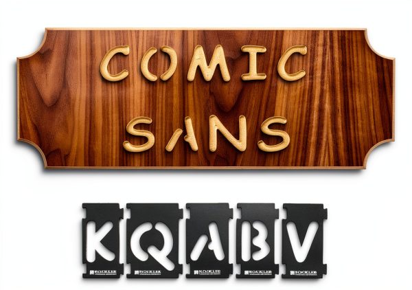 Router Letter Template Set 4in Rockler Comic Sans Interlocking-1