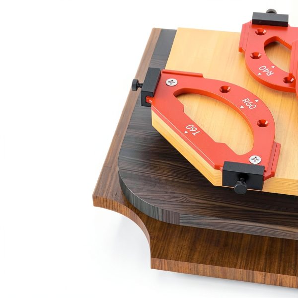 7PCS Router Corner Radius Templates Set Aluminium Alloy CNC Machined Multiple Radius Corner Router Guides for Woodworking R10 T10 R15 R20 T20 R25 R30 T30 R35 T35 R40 T40 R50 T50 R60 T60-4