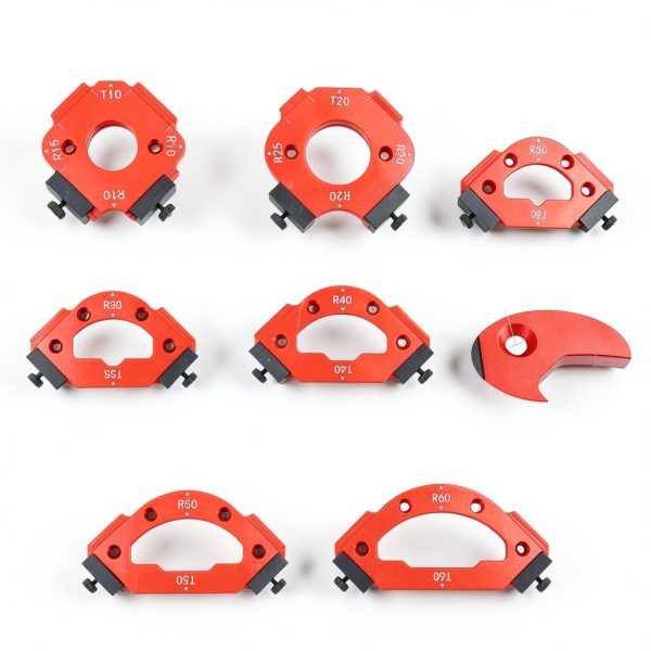 7PCS Router Corner Radius Templates Set Aluminium Alloy CNC Machined Multiple Radius Corner Router Guides for Woodworking R10 T10 R15 R20 T20 R25 R30 T30 R35 T35 R40 T40 R50 T50 R60 T60-3