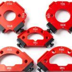 7PCS Router Corner Radius Templates Set Aluminium Alloy CNC Machined Multiple Radius Corner Router Guides for Woodworking R10 T10 R15 R20 T20 R25 R30 T30 R35 T35 R40 T40 R50 T50 R60 T60-0